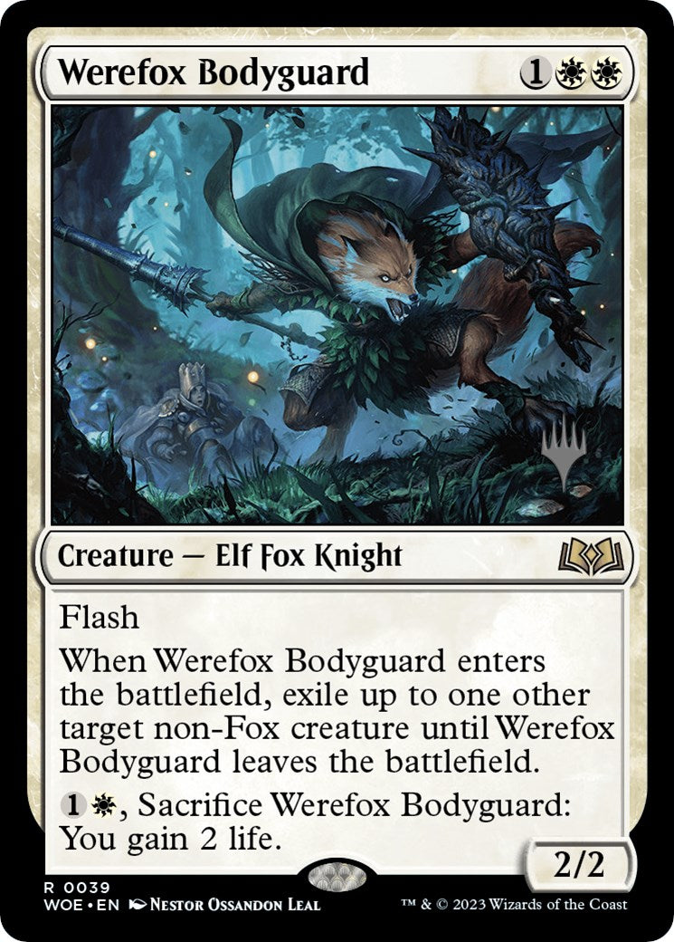 Werefox Bodyguard (Promo Pack) [Wilds of Eldraine Promos] | Chromatic Games