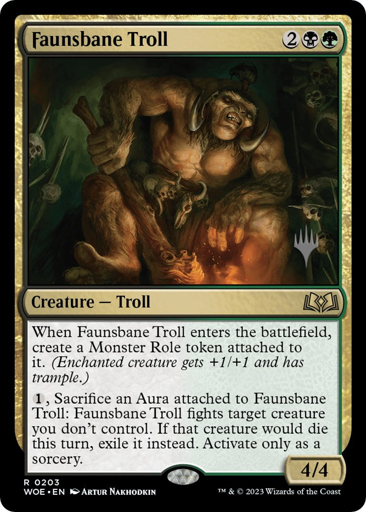 Faunsbane Troll (Promo Pack) [Wilds of Eldraine Promos] | Chromatic Games