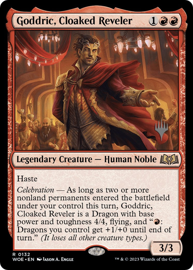 Goddric, Cloaked Reveler (Promo Pack) [Wilds of Eldraine Promos] | Chromatic Games