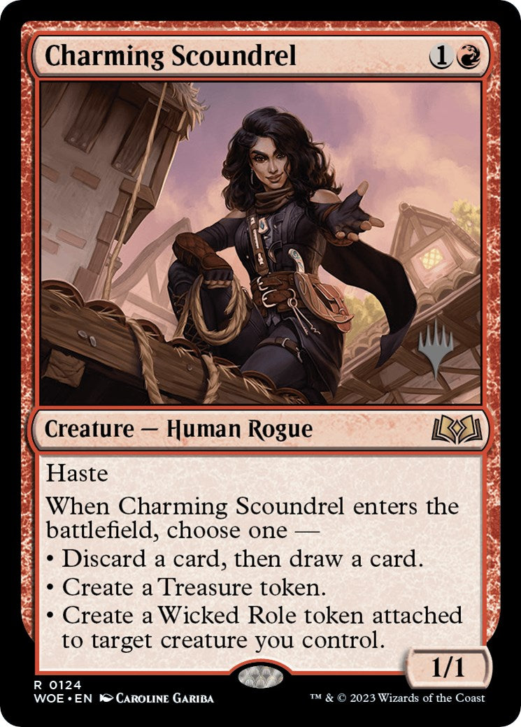 Charming Scoundrel (Promo Pack) [Wilds of Eldraine Promos] | Chromatic Games