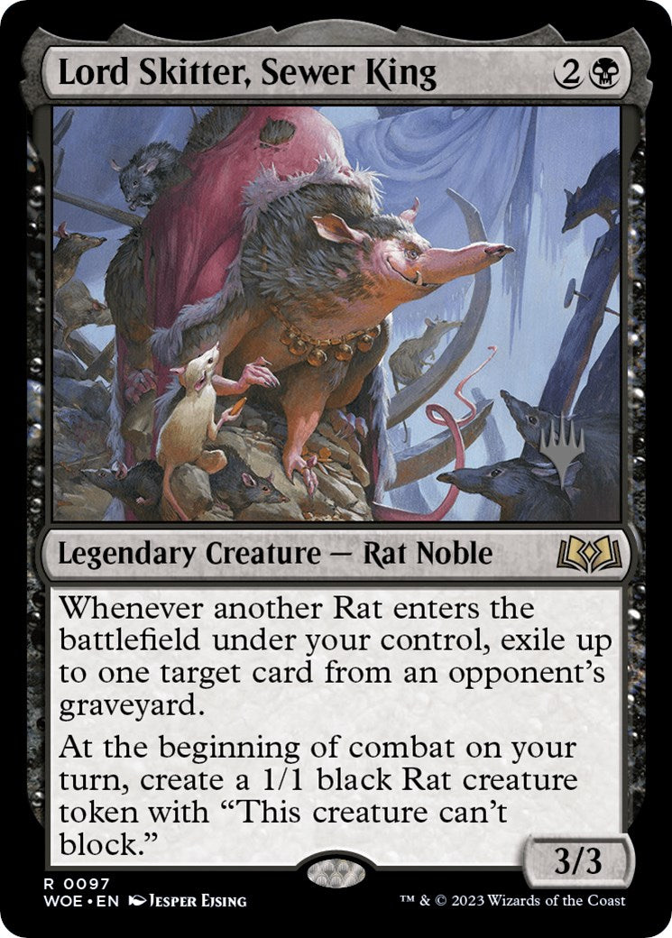 Lord Skitter, Sewer King (Promo Pack) [Wilds of Eldraine Promos] | Chromatic Games