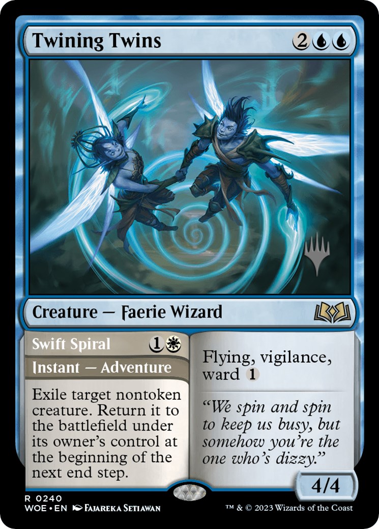 Twining Twins // Swift Spiral (Promo Pack) [Wilds of Eldraine Promos] | Chromatic Games