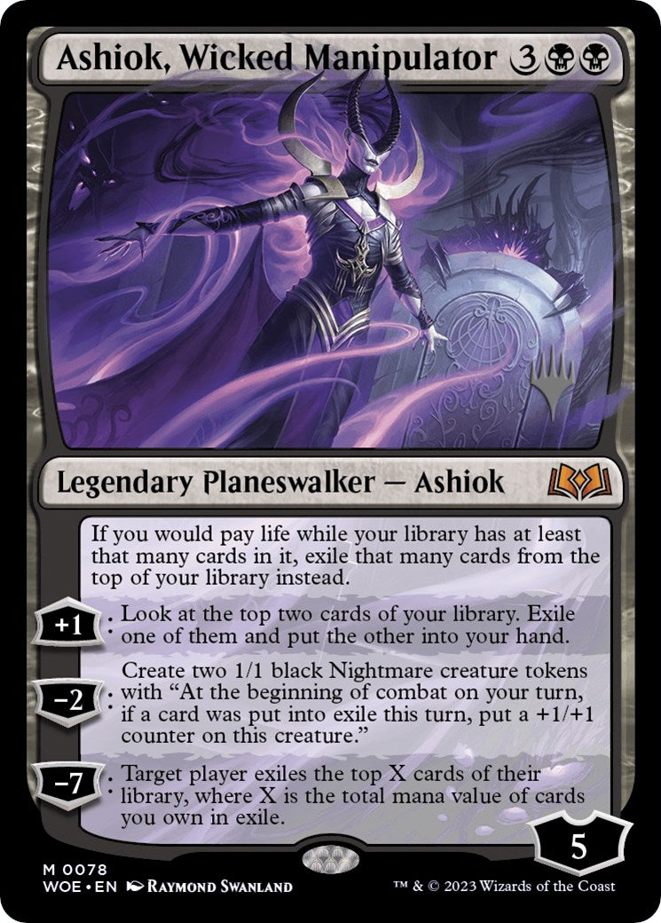 Ashiok, Wicked Manipulator (Promo Pack) [Wilds of Eldraine Promos] | Chromatic Games