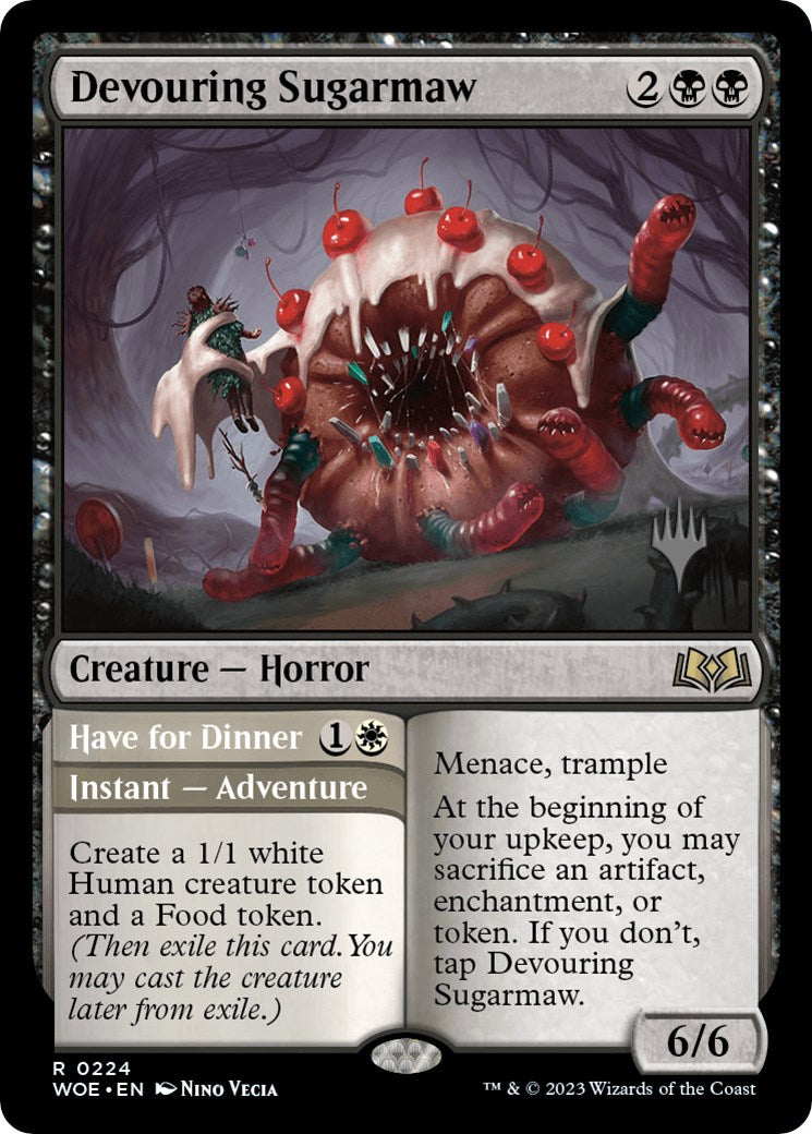 Devouring Sugarmaw // Have for Dinner(Promo Pack) [Wilds of Eldraine Promos] | Chromatic Games