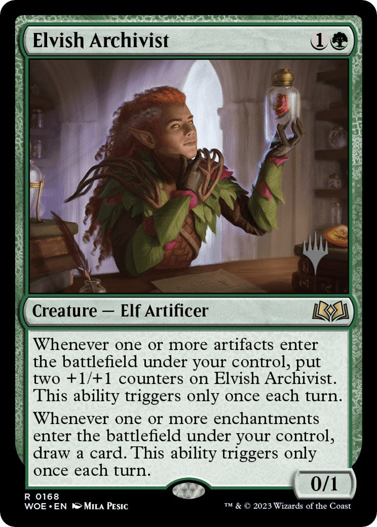 Elvish Archivist (Promo Pack) [Wilds of Eldraine Promos] | Chromatic Games