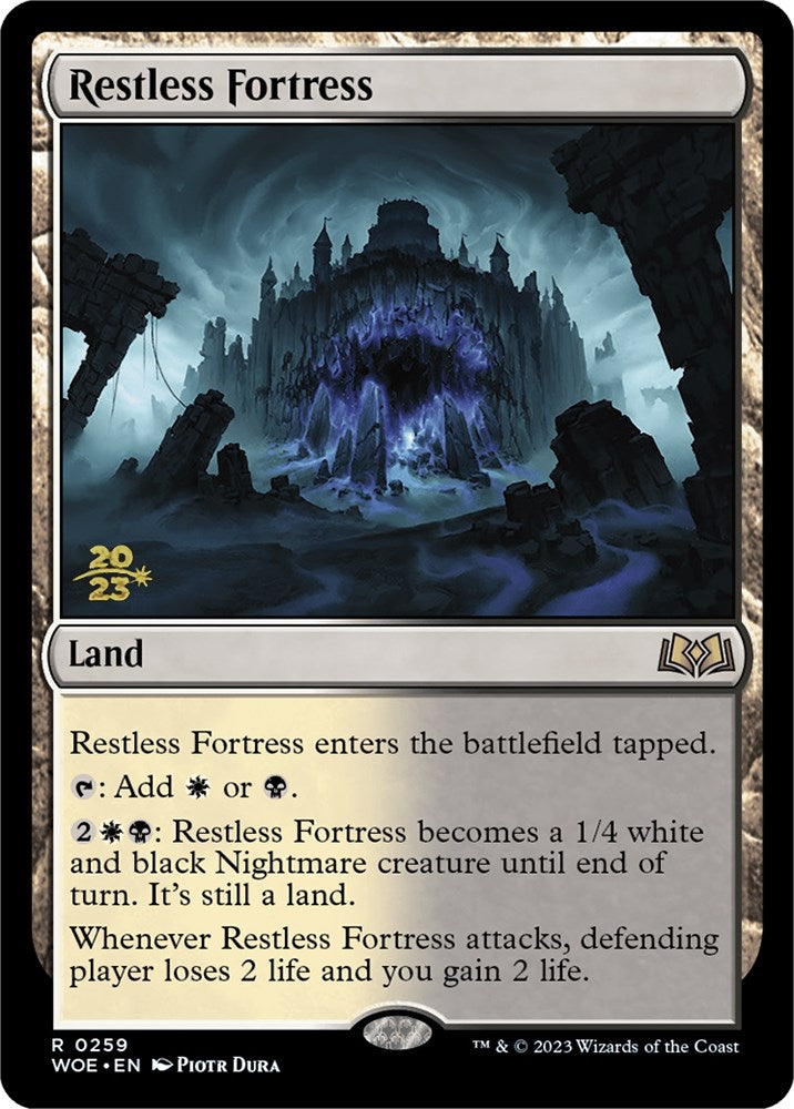 Restless Fortress [Wilds of Eldraine Prerelease Promos] | Chromatic Games