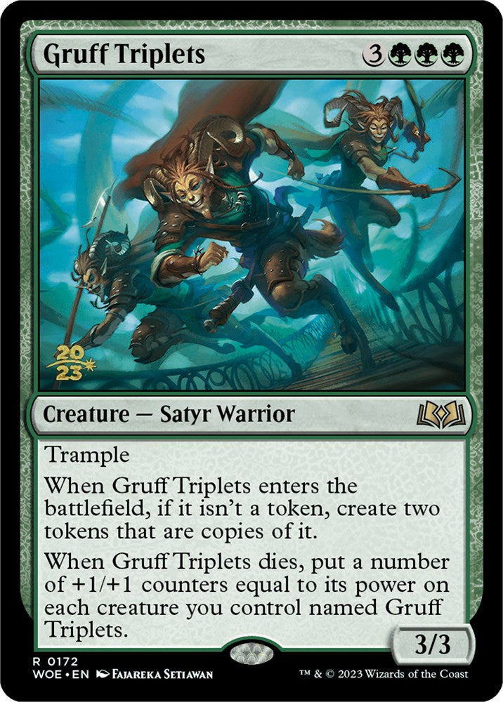 Gruff Triplets [Wilds of Eldraine Prerelease Promos] | Chromatic Games