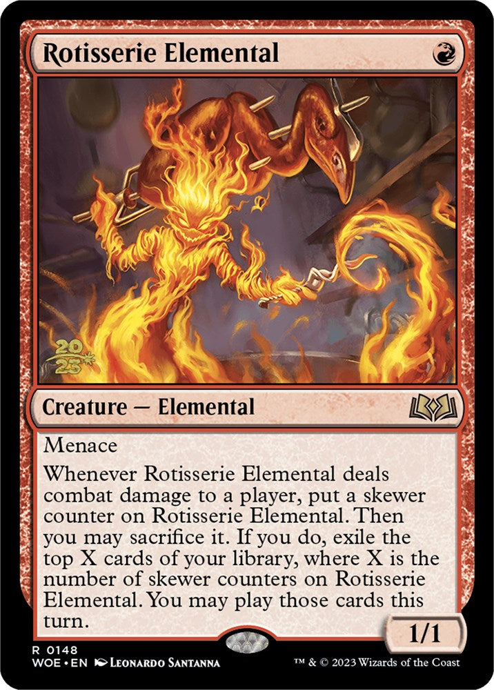 Rotisserie Elemental [Wilds of Eldraine Prerelease Promos] | Chromatic Games