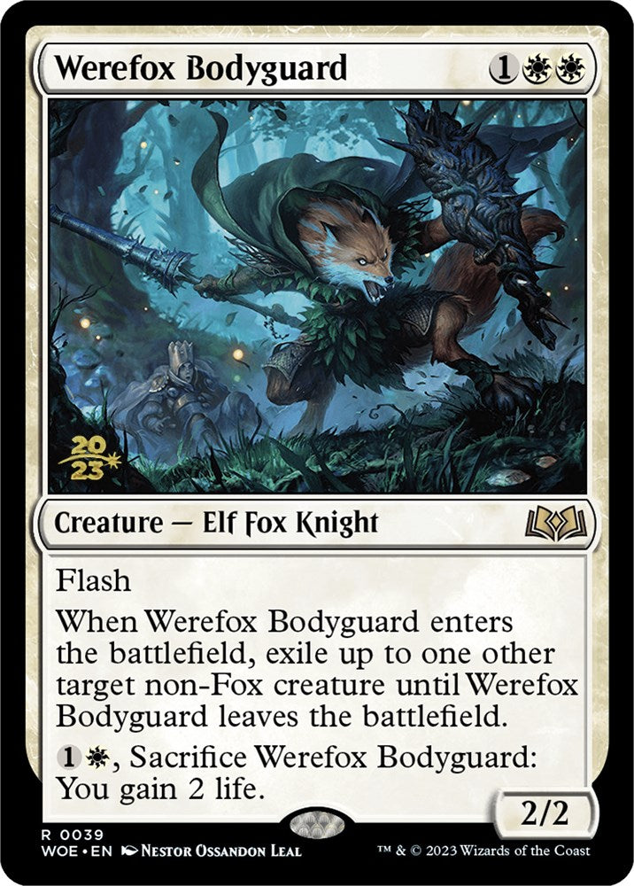 Werefox Bodyguard [Wilds of Eldraine Prerelease Promos] | Chromatic Games