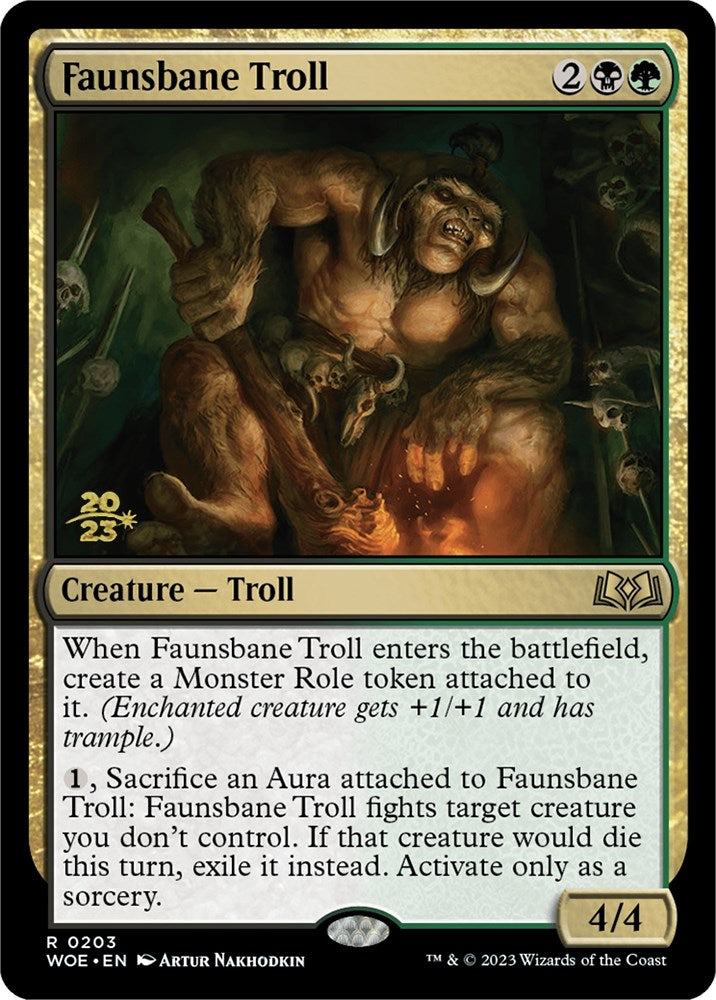 Faunsbane Troll [Wilds of Eldraine Prerelease Promos] | Chromatic Games