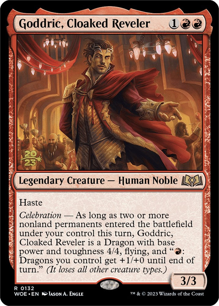 Goddric, Cloaked Reveler [Wilds of Eldraine Prerelease Promos] | Chromatic Games