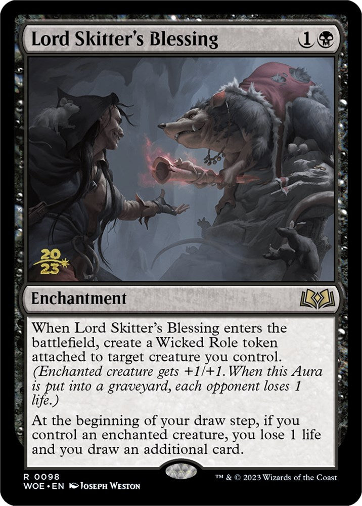 Lord Skitter's Blessing [Wilds of Eldraine Prerelease Promos] | Chromatic Games