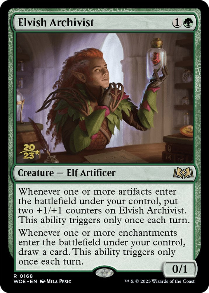 Elvish Archivist [Wilds of Eldraine Prerelease Promos] | Chromatic Games