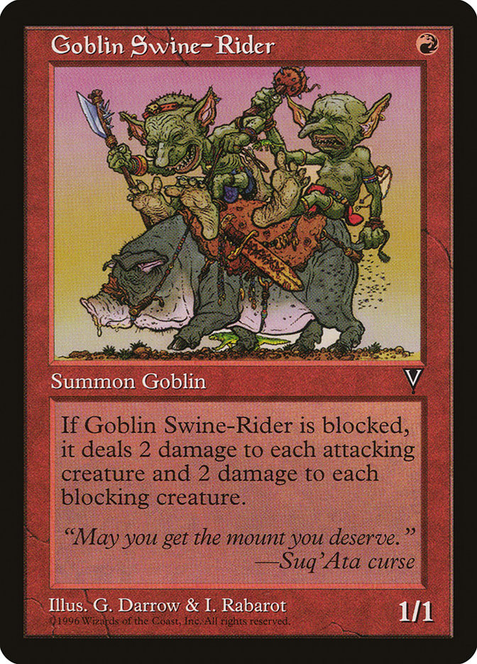 Goblin Swine-Rider [Visions] | Chromatic Games