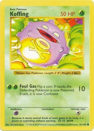 Koffing [Base Set (Shadowless)] | Chromatic Games