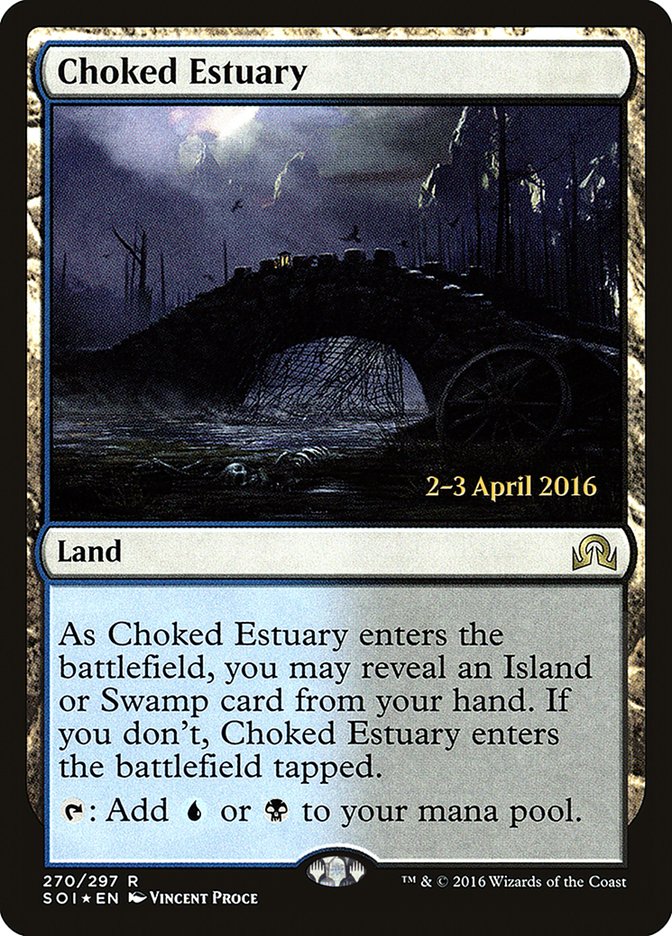 Choked Estuary [Shadows over Innistrad Prerelease Promos] | Chromatic Games