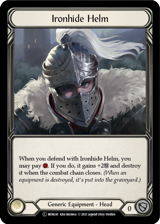 Ironhide Helm [U-MON241-RF] (Monarch Unlimited)  Unlimited Rainbow Foil | Chromatic Games