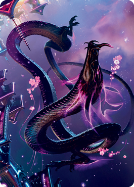 Junji, the Midnight Sky 1 Art Card [Kamigawa: Neon Dynasty Art Series] | Chromatic Games