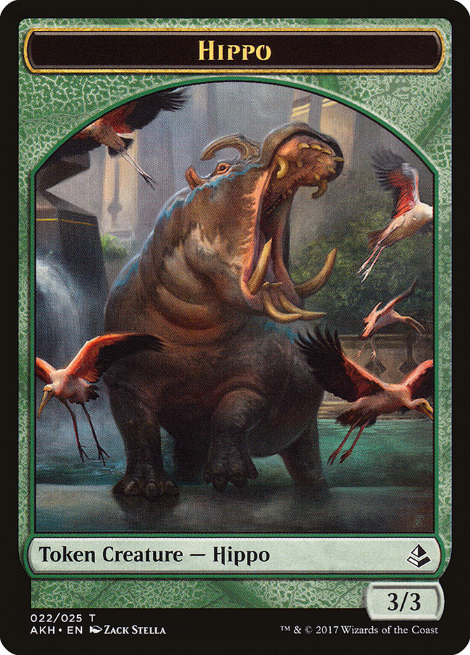 Hippo Token [Amonkhet Tokens] | Chromatic Games