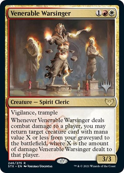 Venerable Warsinger (Promo Pack) [Strixhaven: School of Mages Promos] | Chromatic Games