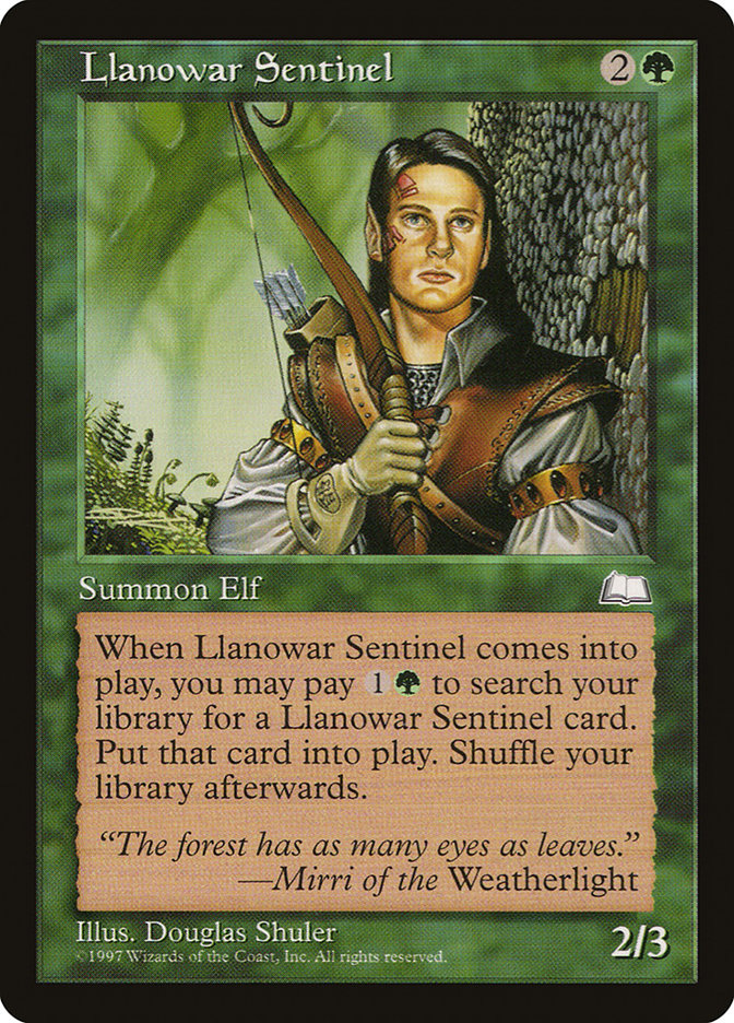 Llanowar Sentinel [Weatherlight] | Chromatic Games