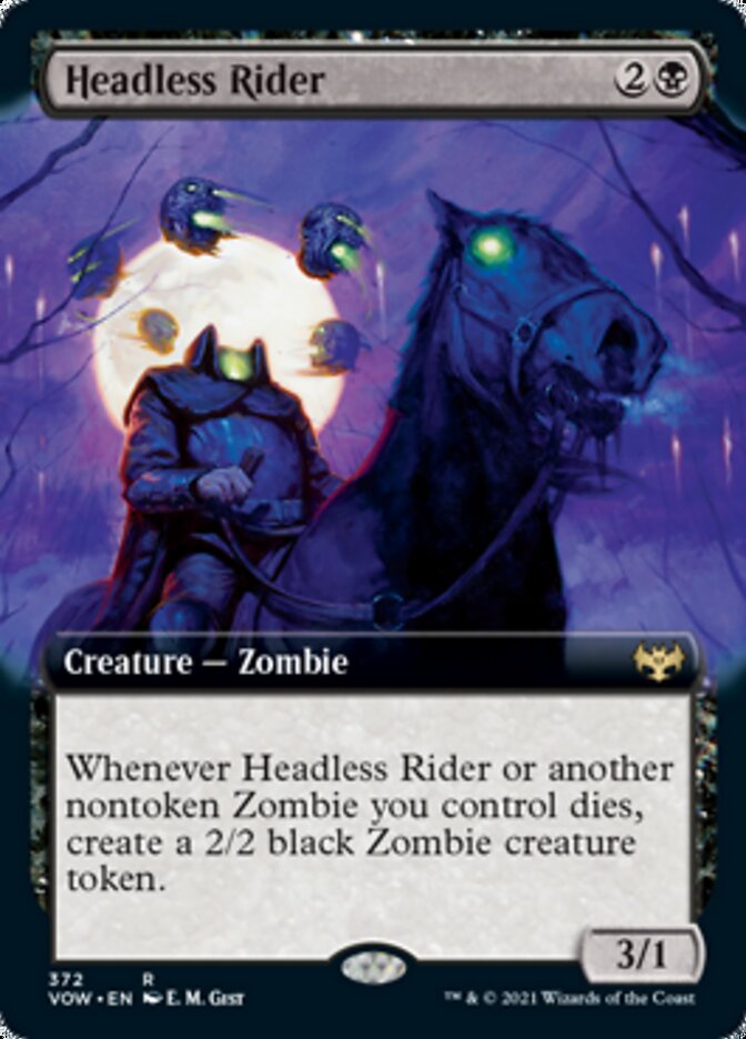 Headless Rider (Extended Art) [Innistrad: Crimson Vow] | Chromatic Games