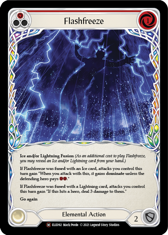 Flashfreeze [U-ELE092] (Tales of Aria Unlimited)  Unlimited Rainbow Foil | Chromatic Games