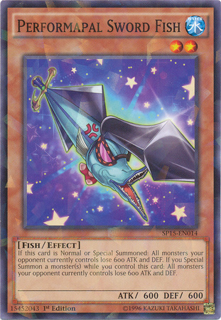 Performapal Sword Fish [SP15-EN014] Shatterfoil Rare | Chromatic Games