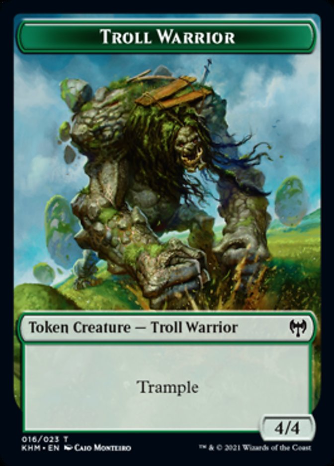 Troll Warrior Token [Kaldheim Tokens] | Chromatic Games