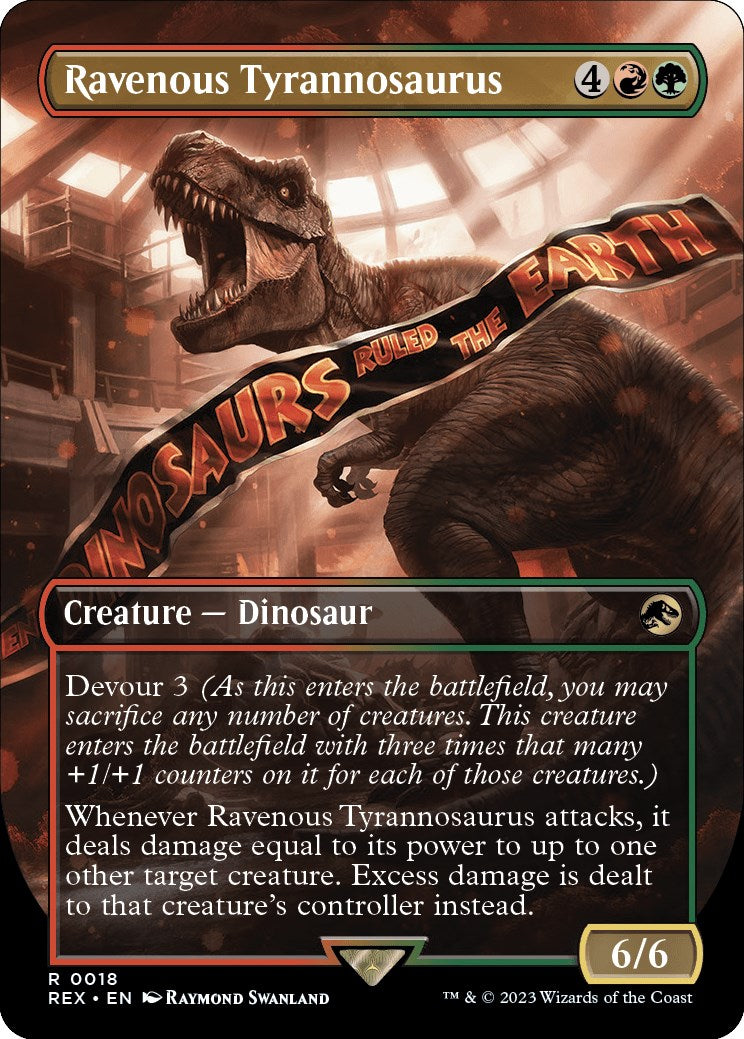 Ravenous Tyrannosaurus (Borderless) [Jurassic World Collection] | Chromatic Games