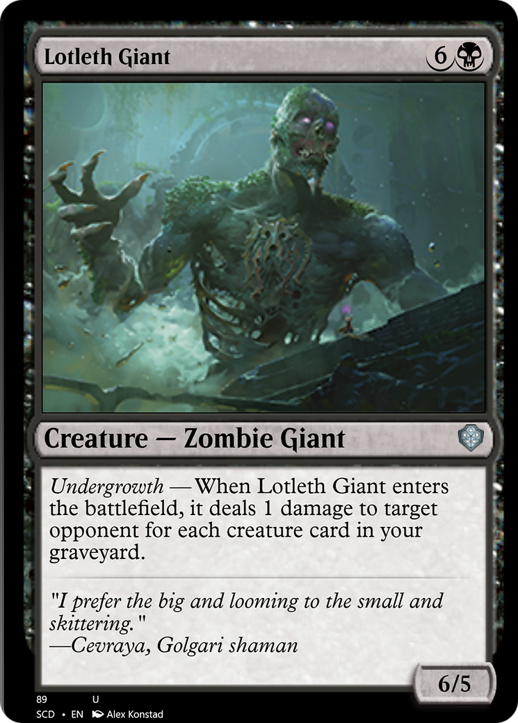 Lotleth Giant [Starter Commander Decks] | Chromatic Games