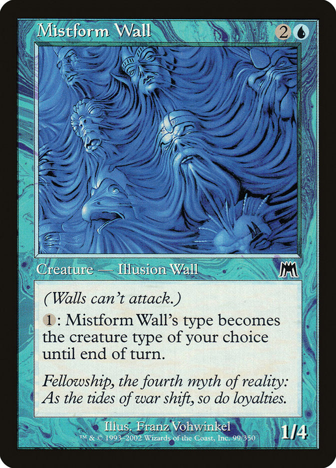 Mistform Wall [Onslaught] | Chromatic Games