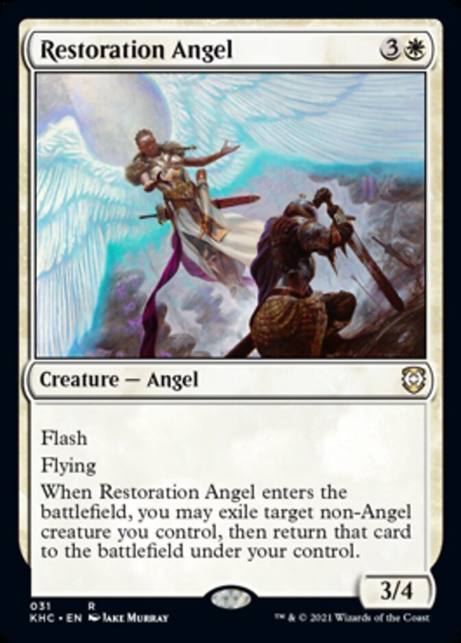 Restoration Angel [Kaldheim Commander] | Chromatic Games