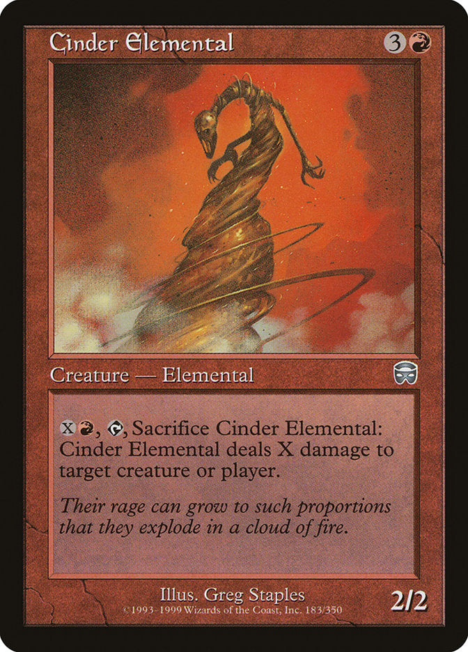 Cinder Elemental [Mercadian Masques] | Chromatic Games