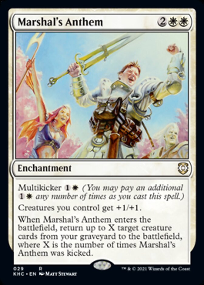 Marshal's Anthem [Kaldheim Commander] | Chromatic Games