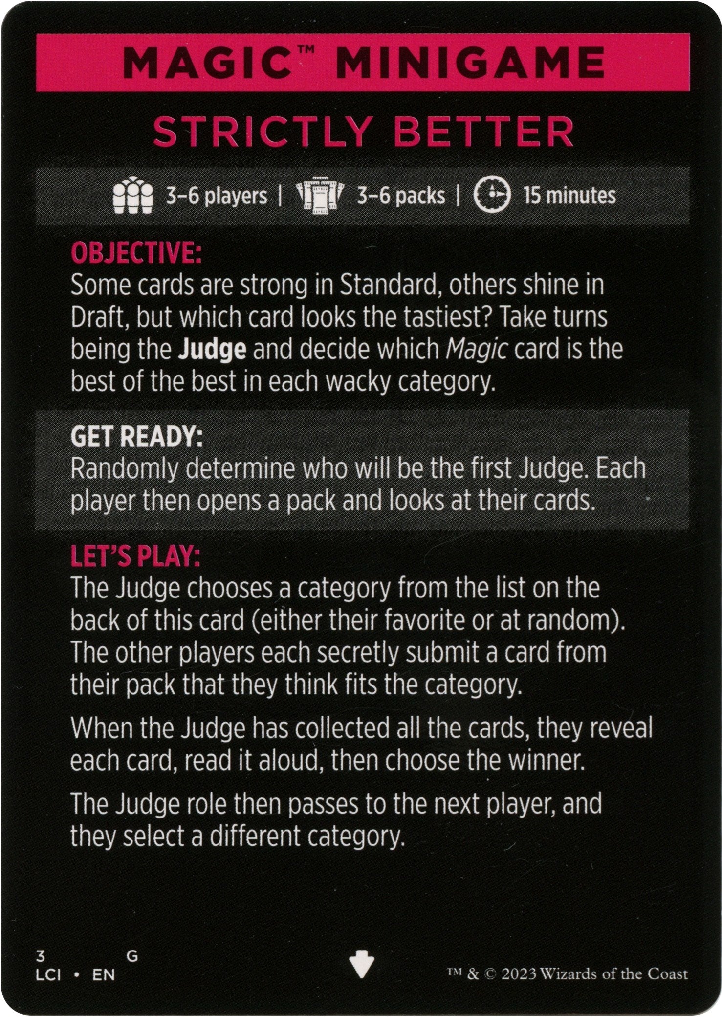 Strictly Better (Magic Minigame) [The Lost Caverns of Ixalan Minigame] | Chromatic Games