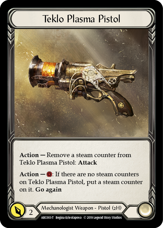 Runechant // Teklo Plasma Pistol [ARC112-T // ARC003-T] (Arcane Rising)  1st Edition Normal | Chromatic Games