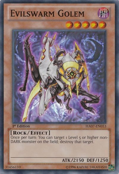 Evilswarm Golem [HA07-EN053] Super Rare | Chromatic Games