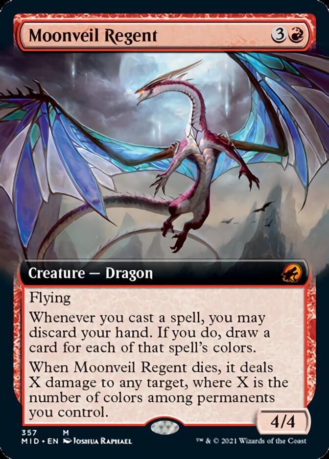 Moonveil Regent (Extended Art) [Innistrad: Midnight Hunt] | Chromatic Games