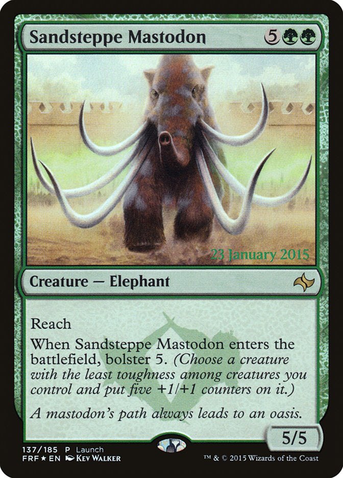 Sandsteppe Mastodon (Launch) [Fate Reforged Prerelease Promos] | Chromatic Games