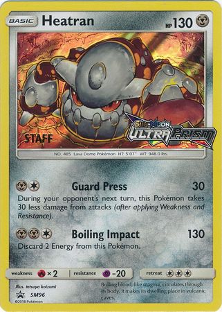 Heatran (Staff Prerelease Promo) [SM Black Star Promos] | Chromatic Games