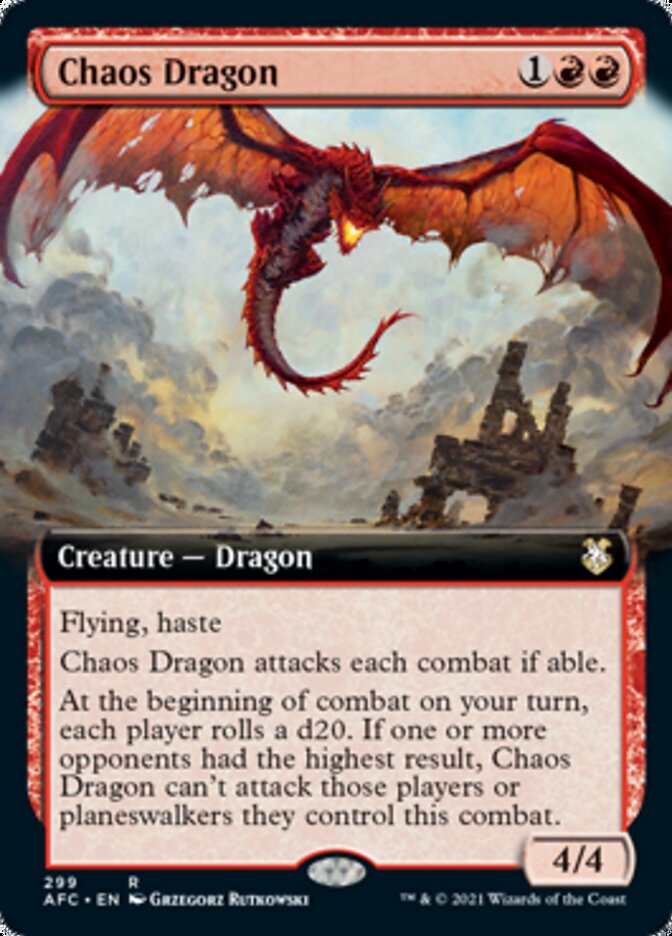 Chaos Dragon (Extended Art) [Dungeons & Dragons: Adventures in the Forgotten Realms Commander] | Chromatic Games