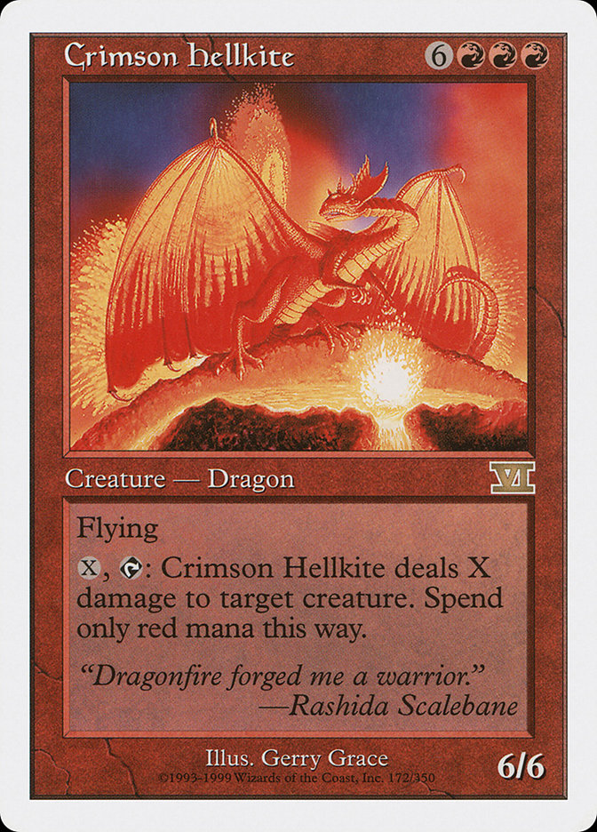 Crimson Hellkite [Classic Sixth Edition] | Chromatic Games