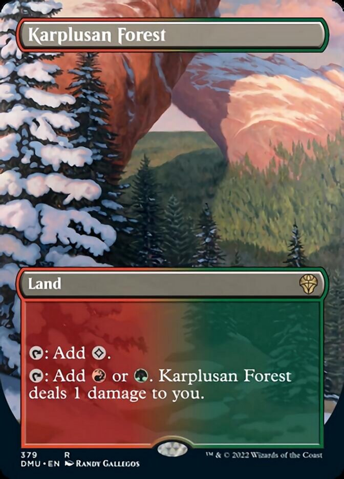 Karplusan Forest (Borderless Alternate Art) [Dominaria United] | Chromatic Games