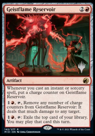 Geistflame Reservoir (Promo Pack) [Innistrad: Midnight Hunt Promos] | Chromatic Games