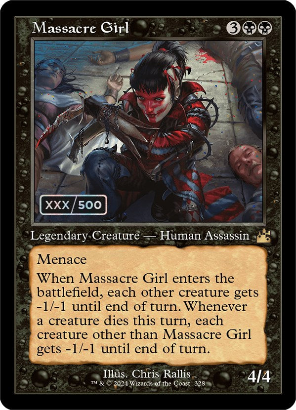 Massacre Girl (Retro) (Serialized) [Ravnica Remastered] | Chromatic Games