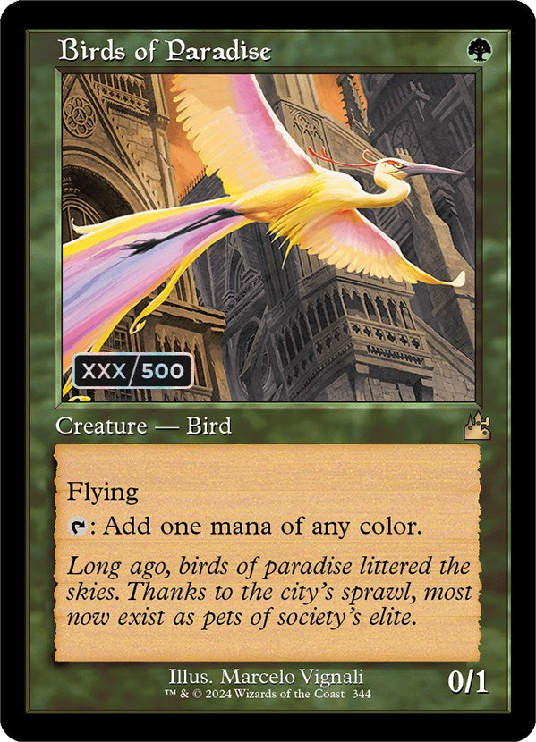 Birds of Paradise (Retro) (Serialized) [Ravnica Remastered] | Chromatic Games