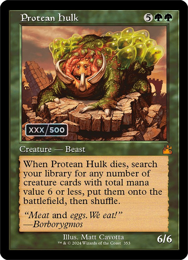 Protean Hulk (Retro) (Serialized) [Ravnica Remastered] | Chromatic Games