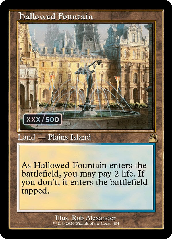 Hallowed Fountain (Retro) (Serialized) [Ravnica Remastered] | Chromatic Games