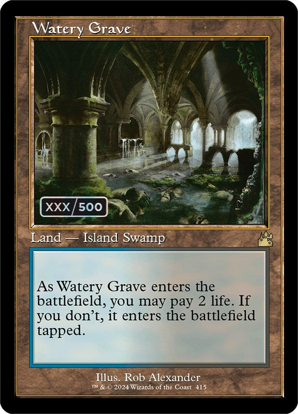 Watery Grave (Retro) (Serialized) [Ravnica Remastered] | Chromatic Games